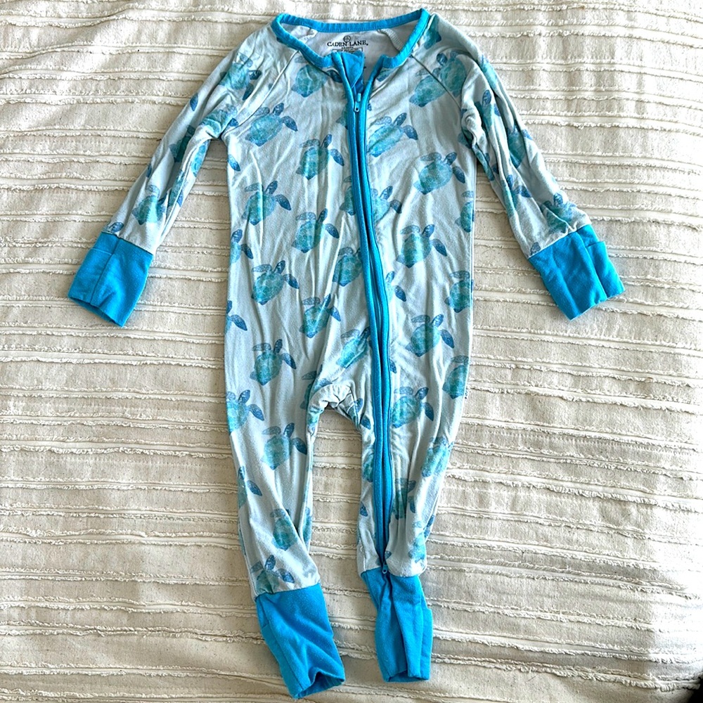Caden Lane convertible Zipper - tropical turtles
